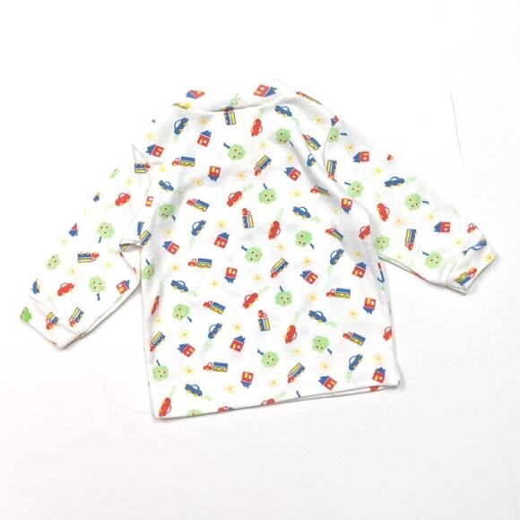 Vintage Carter's Shirt Unisex Baby Size 6m Home Printed Long Sleeve - Picture 2 of 3